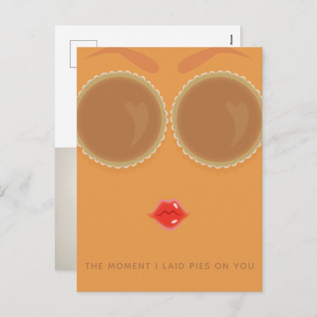 Postal de acción de gracias de Pie Eyes (Anverso / Reverso)