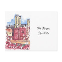 Postal de acuarela de York