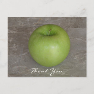 Postal de agradecimiento de Apple verde