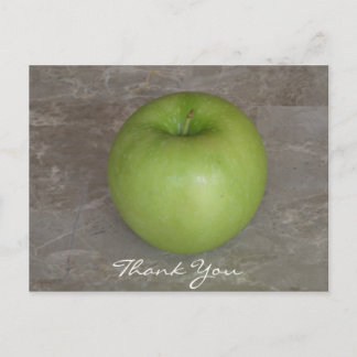 Postal de agradecimiento de Apple verde
