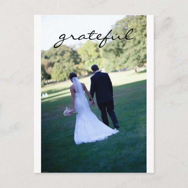 Postal de agradecimiento de boda (Anverso)