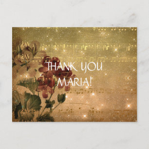 Postal de agradecimiento personalizada