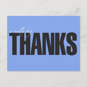 Postal de agradecimiento realmente grande