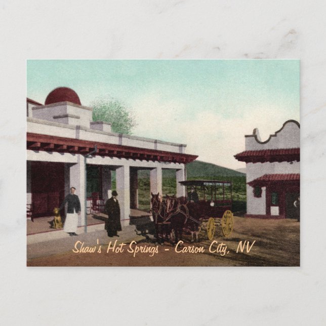 Postal de aguas termales de sacudidas (Anverso)