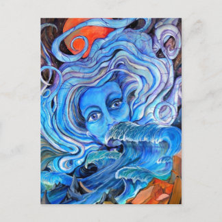 postal de aguas tormentosas