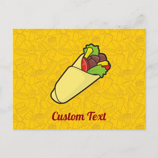 Postal de ajuste de sandwich de tortilla (Anverso)