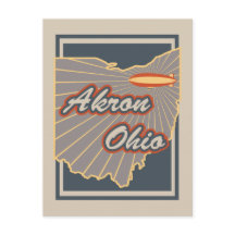 Postal de Akron, Ohio - postal v2 del viaje