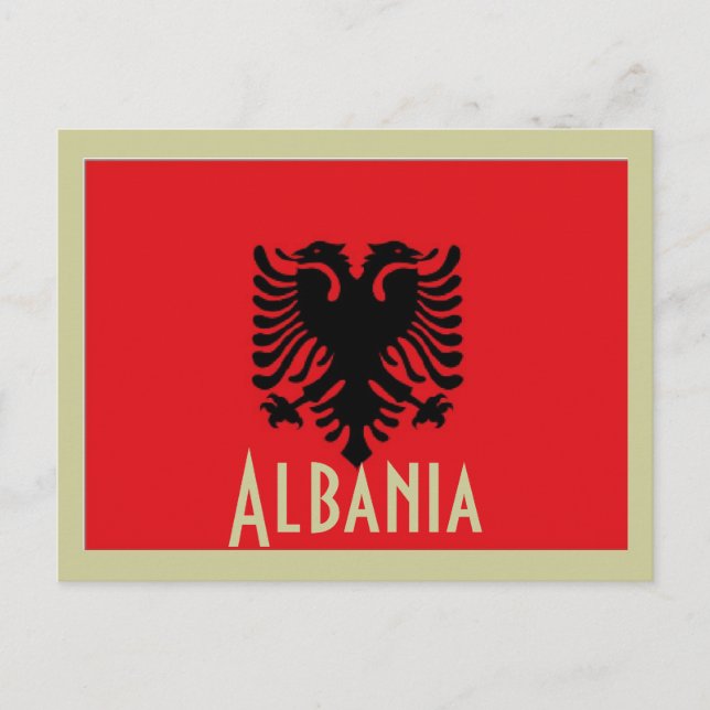 postal de Albania (Anverso)