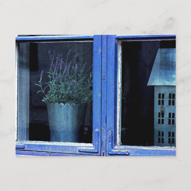 Postal de algodón Chic Lavender Shabby (Anverso)