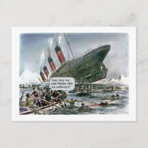 Postal ¿De Alguna Manera Podemos Culpar Esto Al Software?