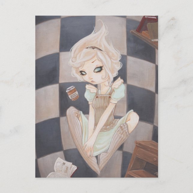 postal de Alice Down the Rabbit Hole (Anverso)