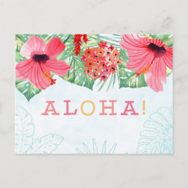 postal de aloha, tarjeta de saludos de aloha