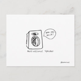 postal de altavoz motivacional