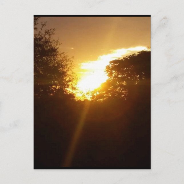 postal de amanecer dorado esperanzador (Anverso)