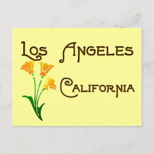 Postal de amapola de California
