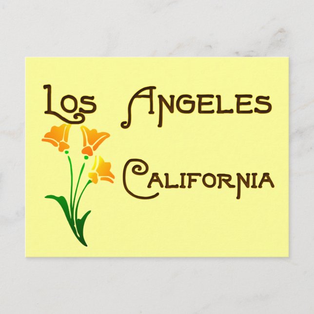 Postal de amapola de California (Anverso)