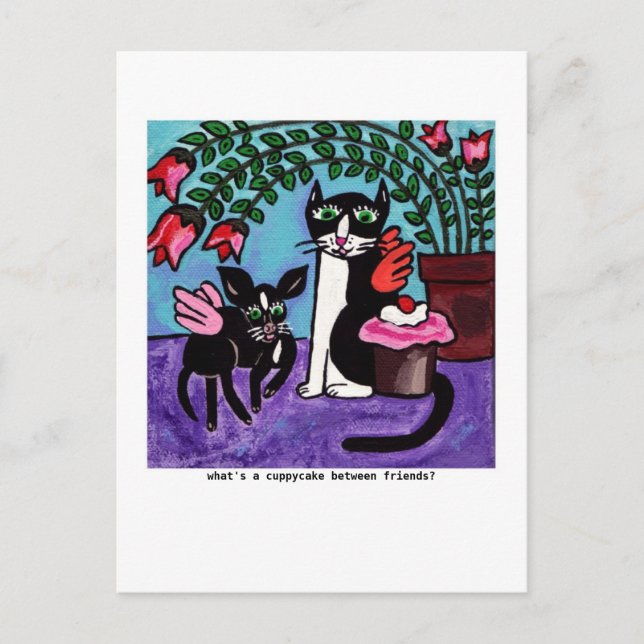 Postal de amigos de Cuppycake (Anverso)
