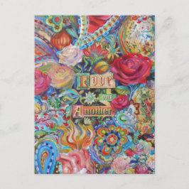Postal de amor Boho Paisley