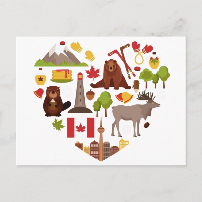 Postal de amor canadiense (Anverso)