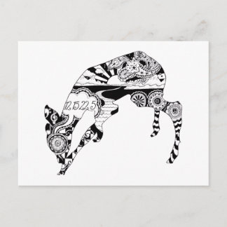 Postal de amor de ciervo