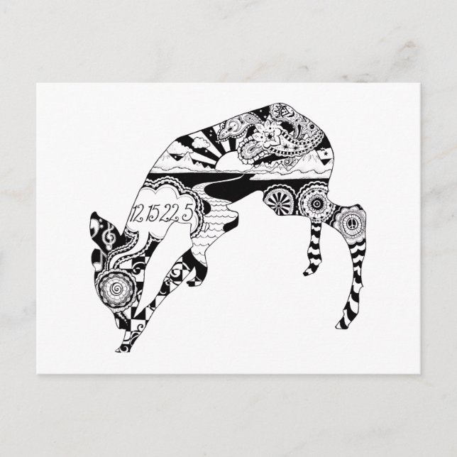 Postal de amor de ciervo (Anverso)