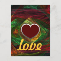 Postal de amor de conexiones dinámicas