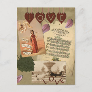 Postal de amor de cosecha