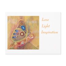 Postal de amor de mariposa y luz de inspiración