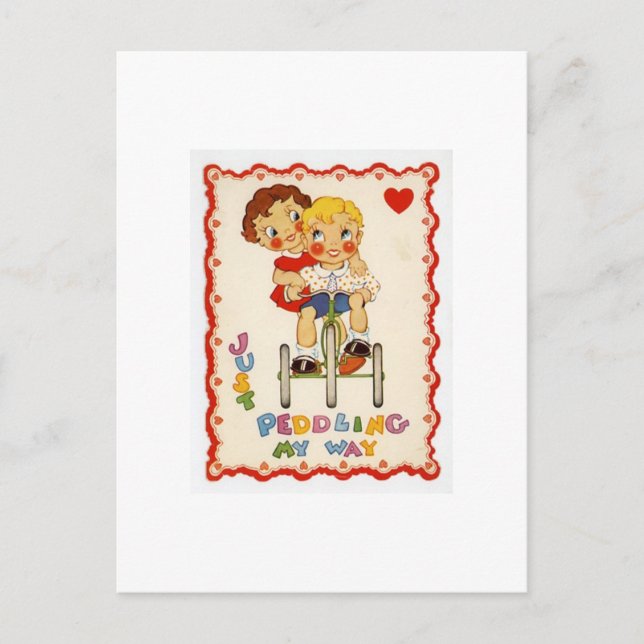 postal de amor de vintage (Anverso)