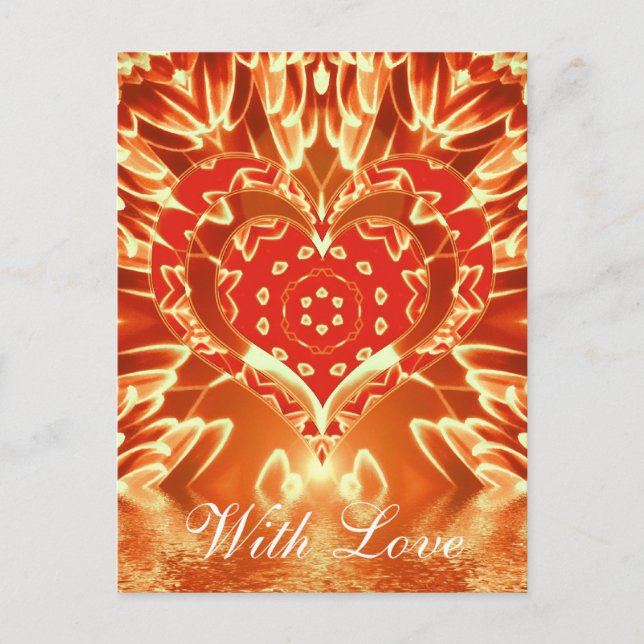 Postal de amor dorado (Anverso)