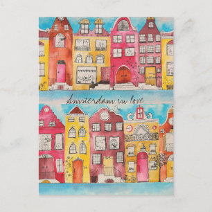 postal de amor en Ámsterdam