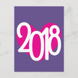 Postal de amor rosa 2018