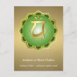 Postal de Anahata o Heart Chakra