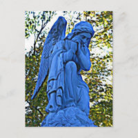postal de Ángel Azul