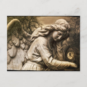 Postal de ángel gótico