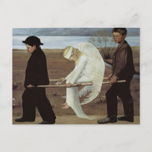 Postal de ángel herido
