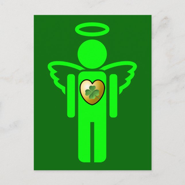 postal de Angel Irlandés (Anverso)