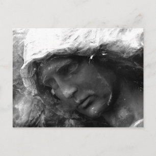 Postal de ángel negro