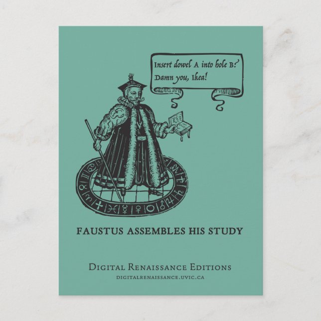 Postal de ángeles y claves Allen (Anverso)