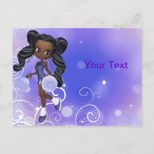 Postal de animadores afroamericanos de bonito