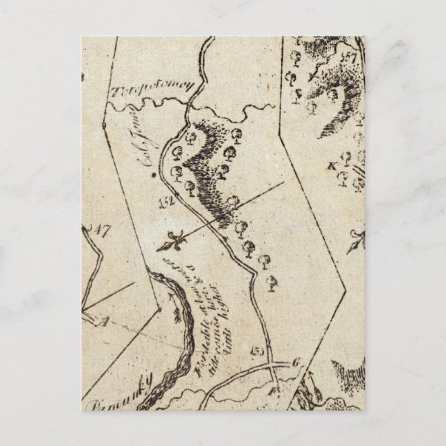 Postal De Annapolis a New Kent Courthouse 74 (Anverso)