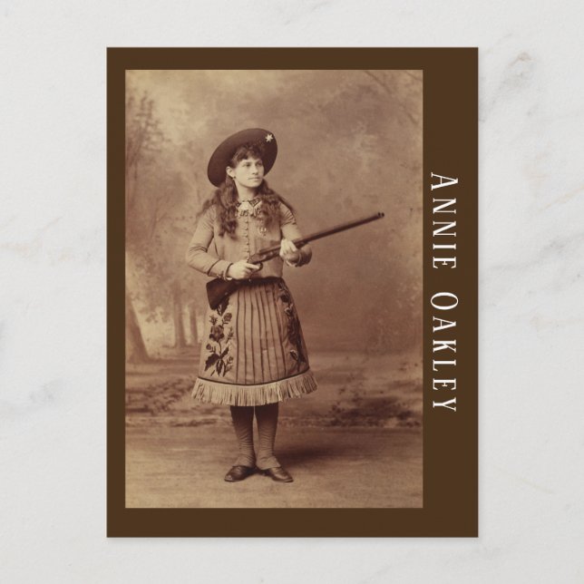 Postal de Annie Oakley Sharpshooter (Anverso)
