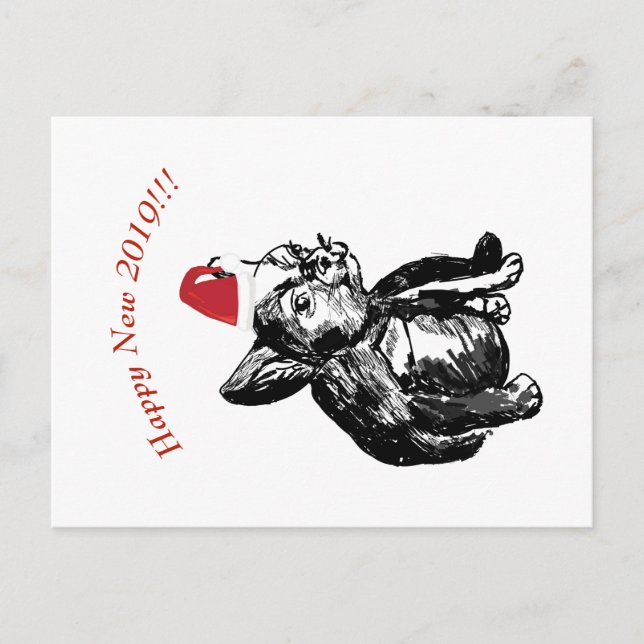 Postal de Año Nuevo (Anverso)