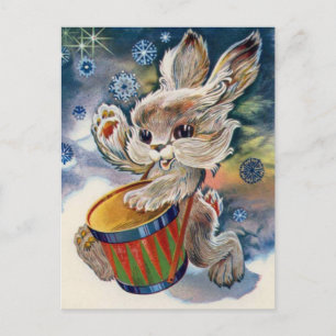 Postal de Año Nuevo/Navidades soviéticos vintage