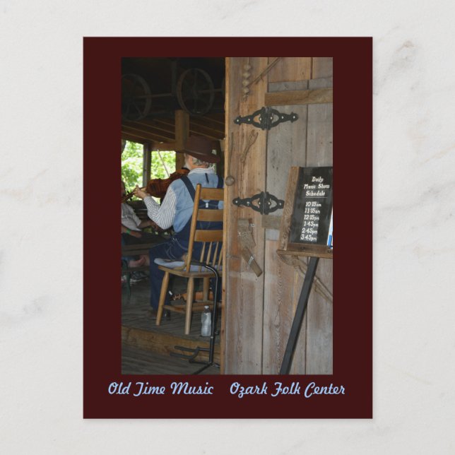 Postal ~ de antaño de la música el Fiddler (Anverso)