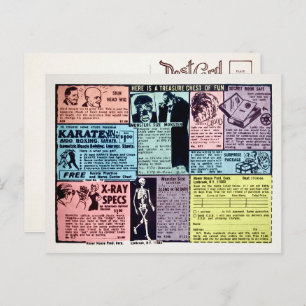 Postal de anuncio de pedido de correo de época 