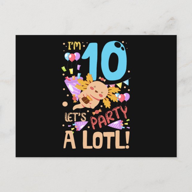 Postal De Anuncios 02.Axolotls Diseño para un ventilador Axolotl (Anverso)