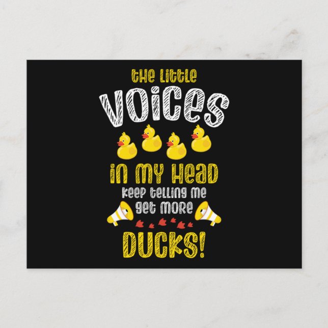 Postal De Anuncios 08.Pato de goma para los amantes del pato (Anverso)