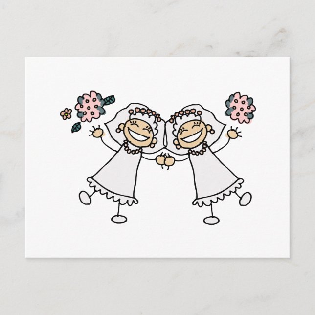 Postal De Anuncios 2 novias (Anverso)