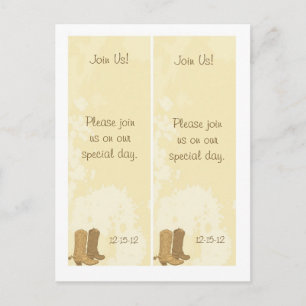 Postal De Anuncios 2 Salvado de Bodas de Vaquero Fecha de Reserva